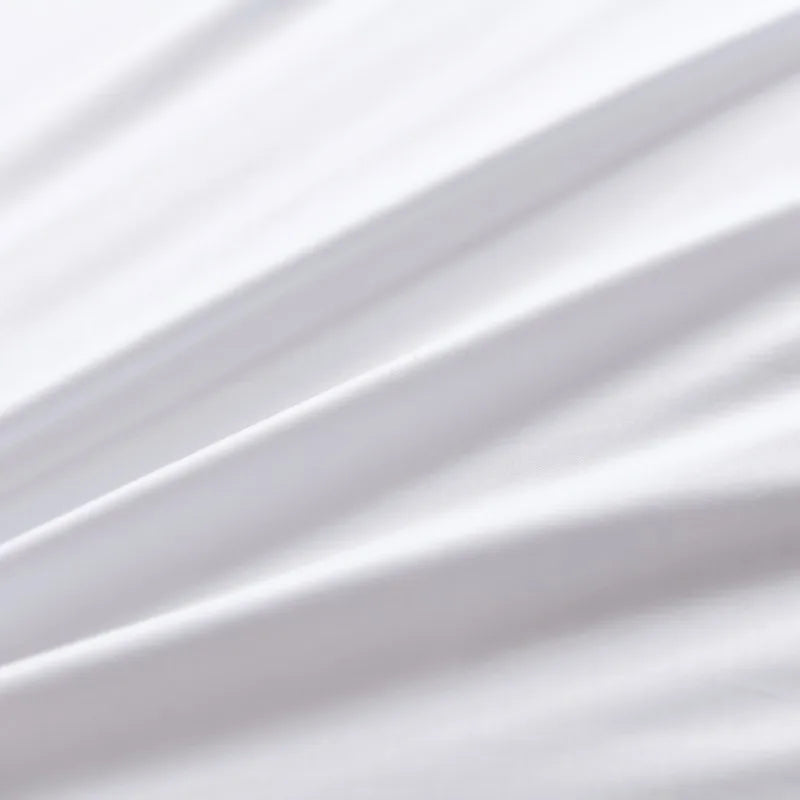 Parure de Lit Blanche Oversize en Coton Naturel Qualité Hôtelière