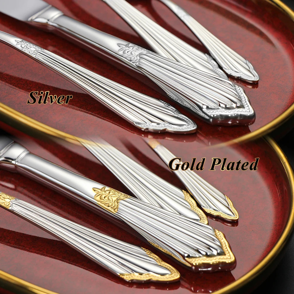Couverts Luxueux Plaqués Or 18/10