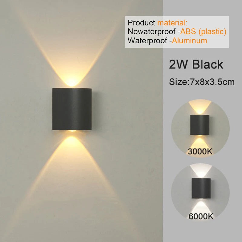 Applique Murale LED Moderne Haut-Bas