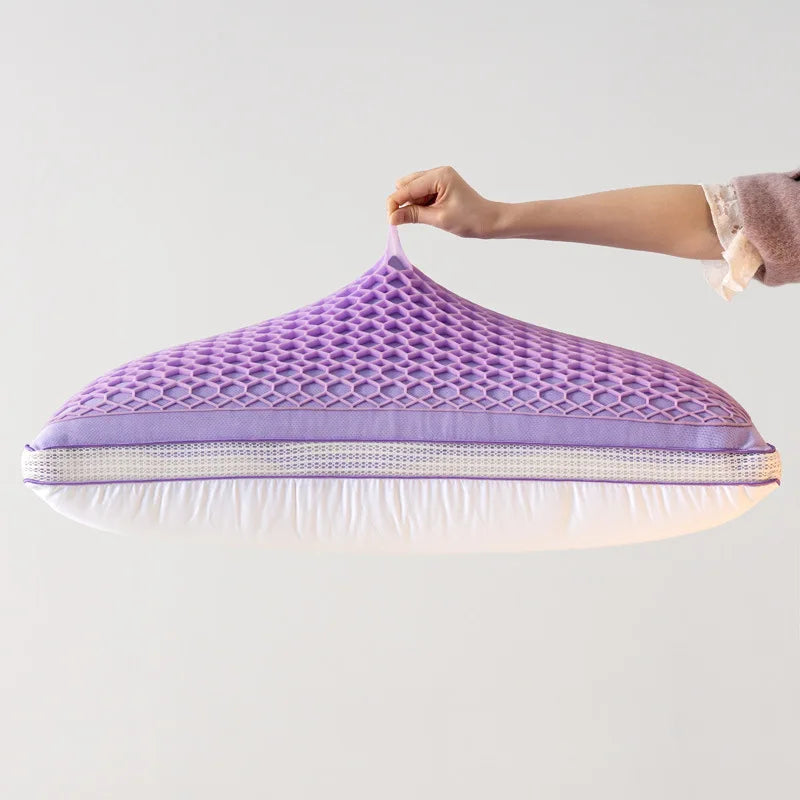 Oreiller Cervical en Pectine TPE et Plumes