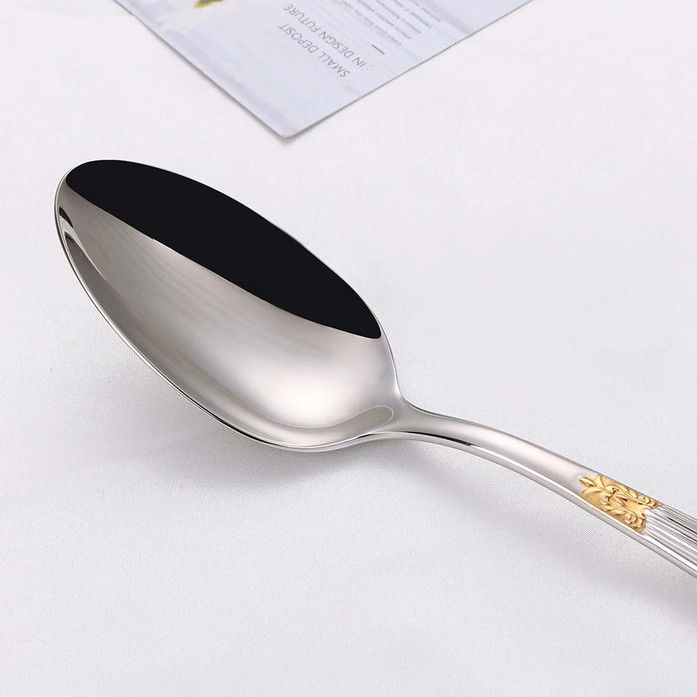 Couverts Luxueux Plaqués Or 18/10