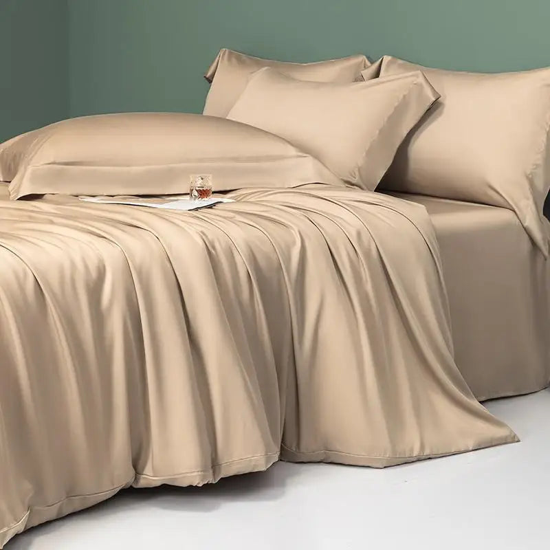 Parure de Lit Rafraîchissante en Lyocell d’Eucalyptus 600TC