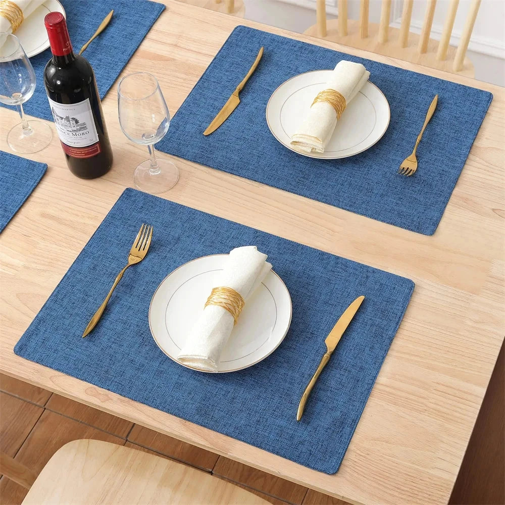Set de Table Antidérapant Coton et Lin Kitinjoy