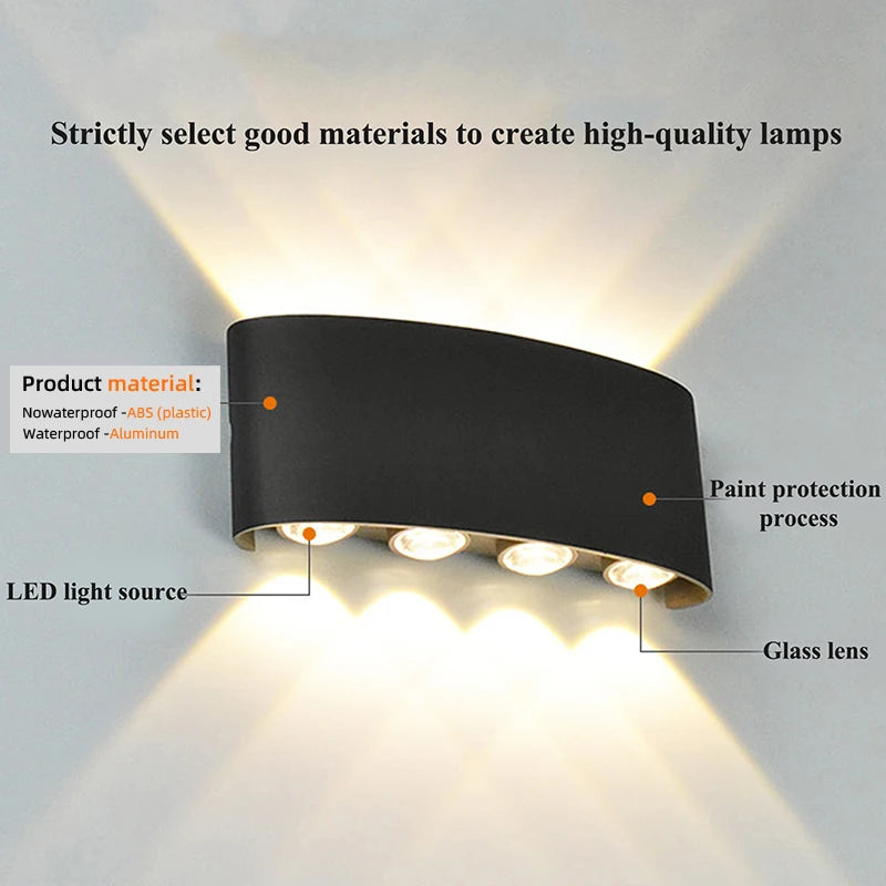 Applique Murale LED Moderne Haut-Bas