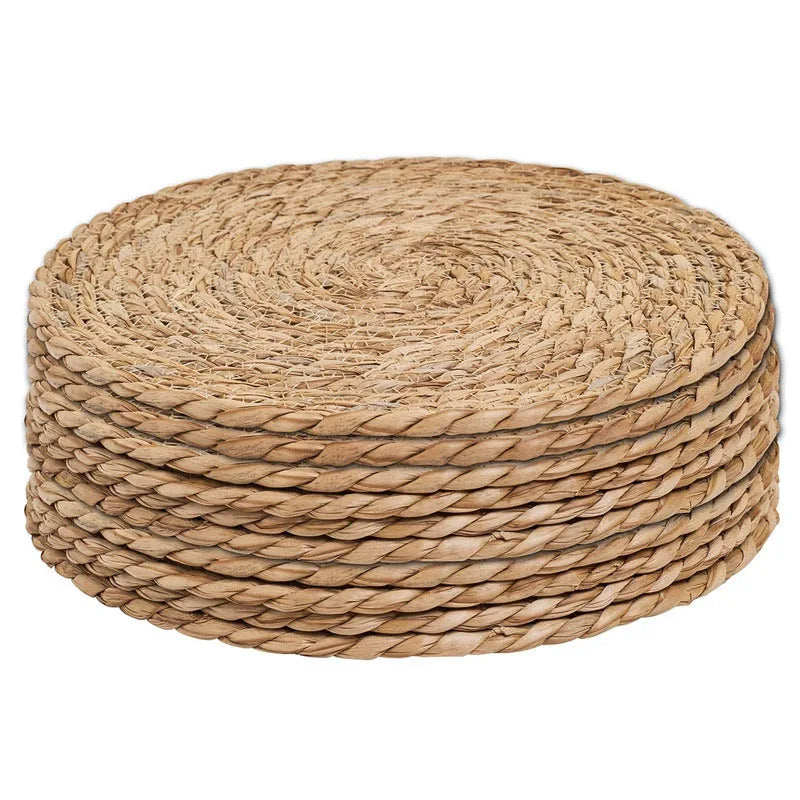 Sets de Table Ronds en Rotin Tressé