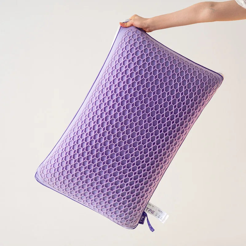 Oreiller Cervical en Pectine TPE et Plumes
