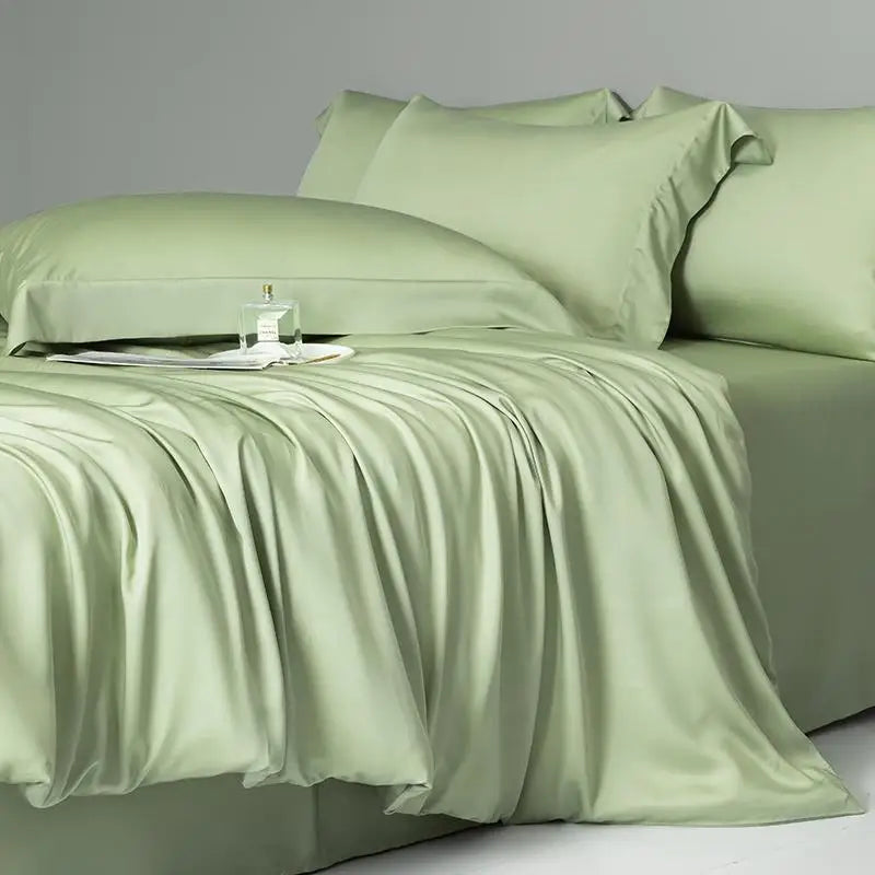 Parure de Lit Rafraîchissante en Lyocell d’Eucalyptus 600TC